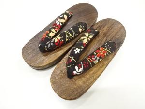 未使用品　焼桐子供用下駄(17.5センチ)
